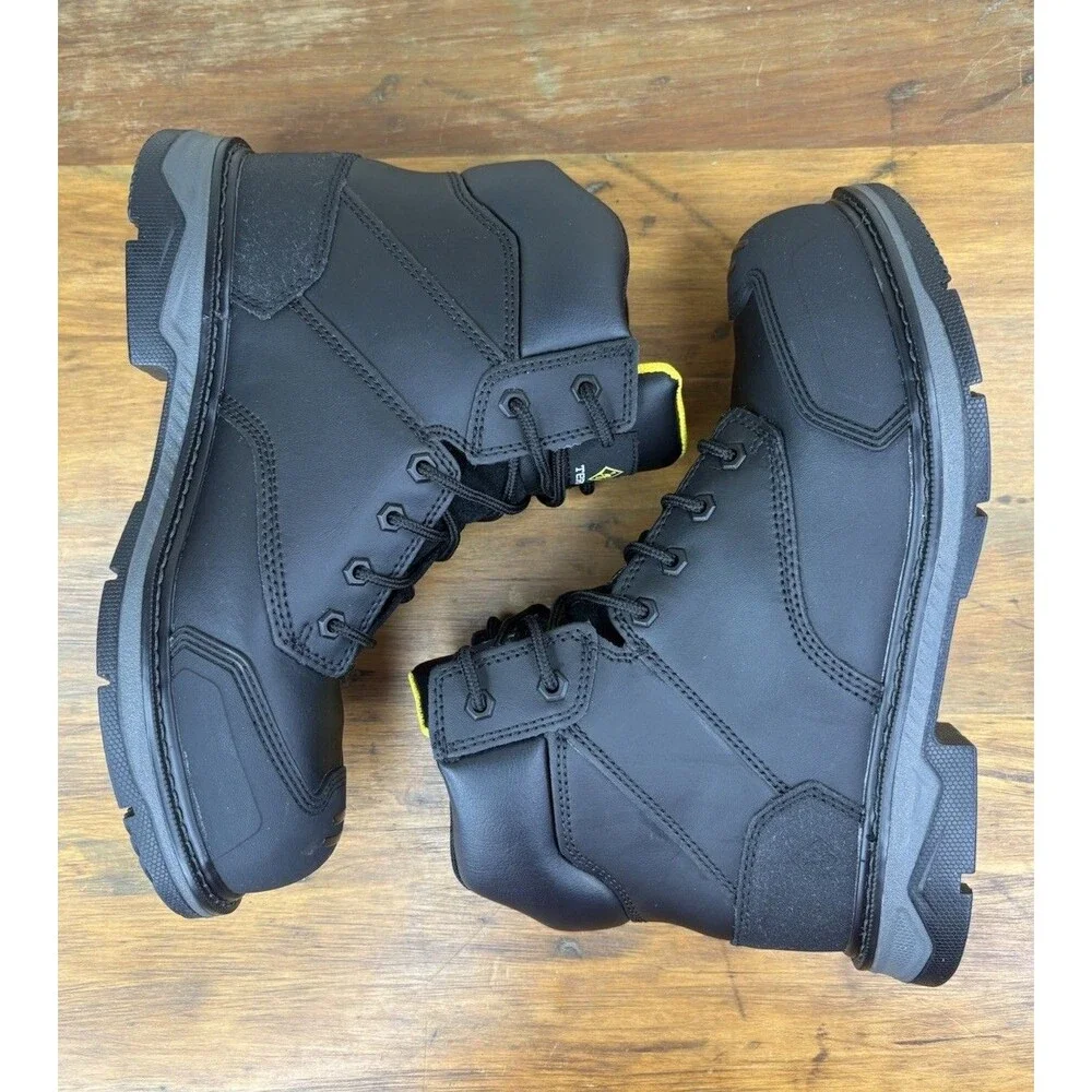 Terra Patton Men 8W EU 41 Black Safety Work Boots CSA Aluminum Toe EH PR